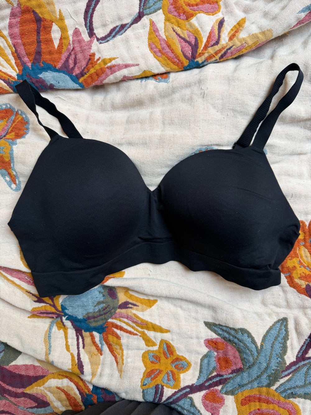 True kind Black T-Shirt Bra - Smooth Molded Cups